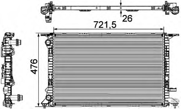 Radiator racire motor