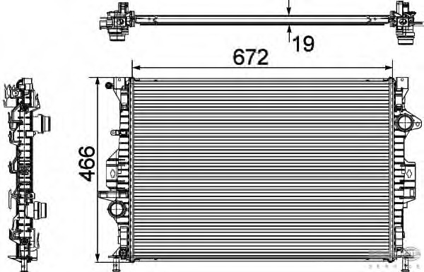 Radiator racire motor