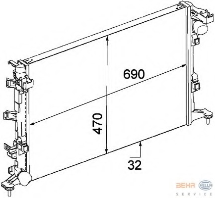 Radiator racire motor