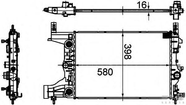 Radiator racire motor