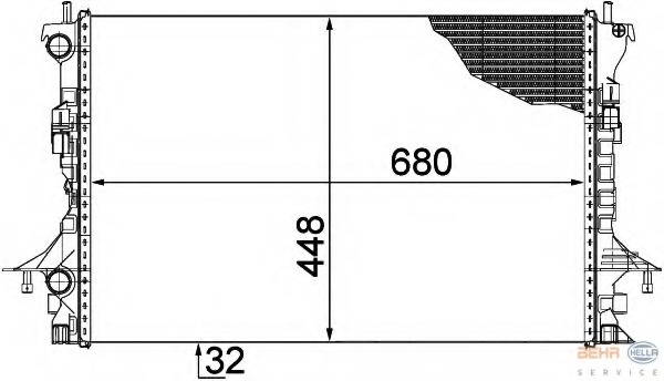 Radiator racire motor