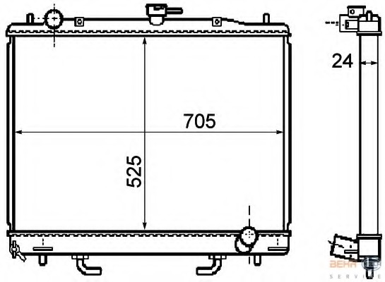 Radiator racire motor