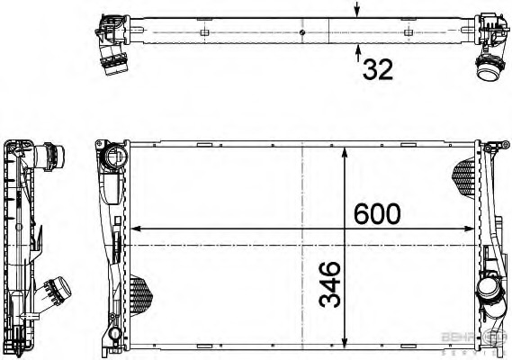 Radiator racire motor