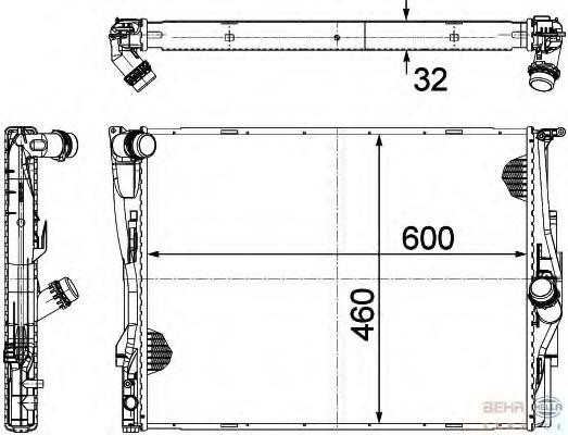 Radiator racire motor