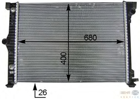 Radiator racire motor