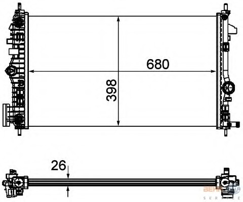 Radiator racire motor