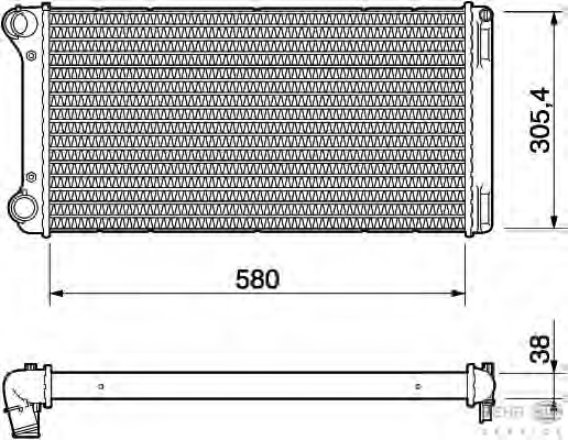 Radiator racire motor