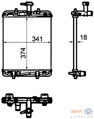 Radiator racire motor