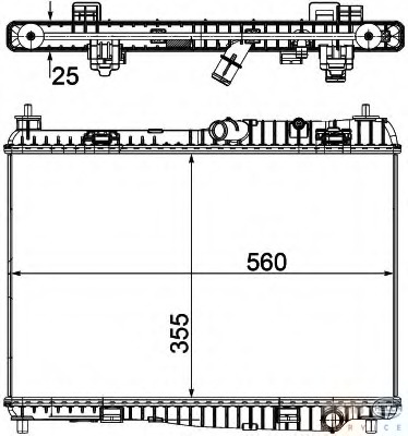 Radiator racire motor