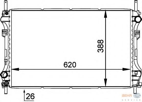 Radiator racire motor