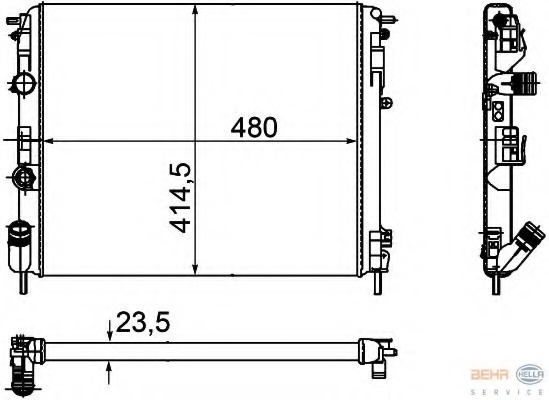 Radiator racire motor