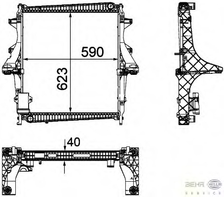 Radiator racire motor