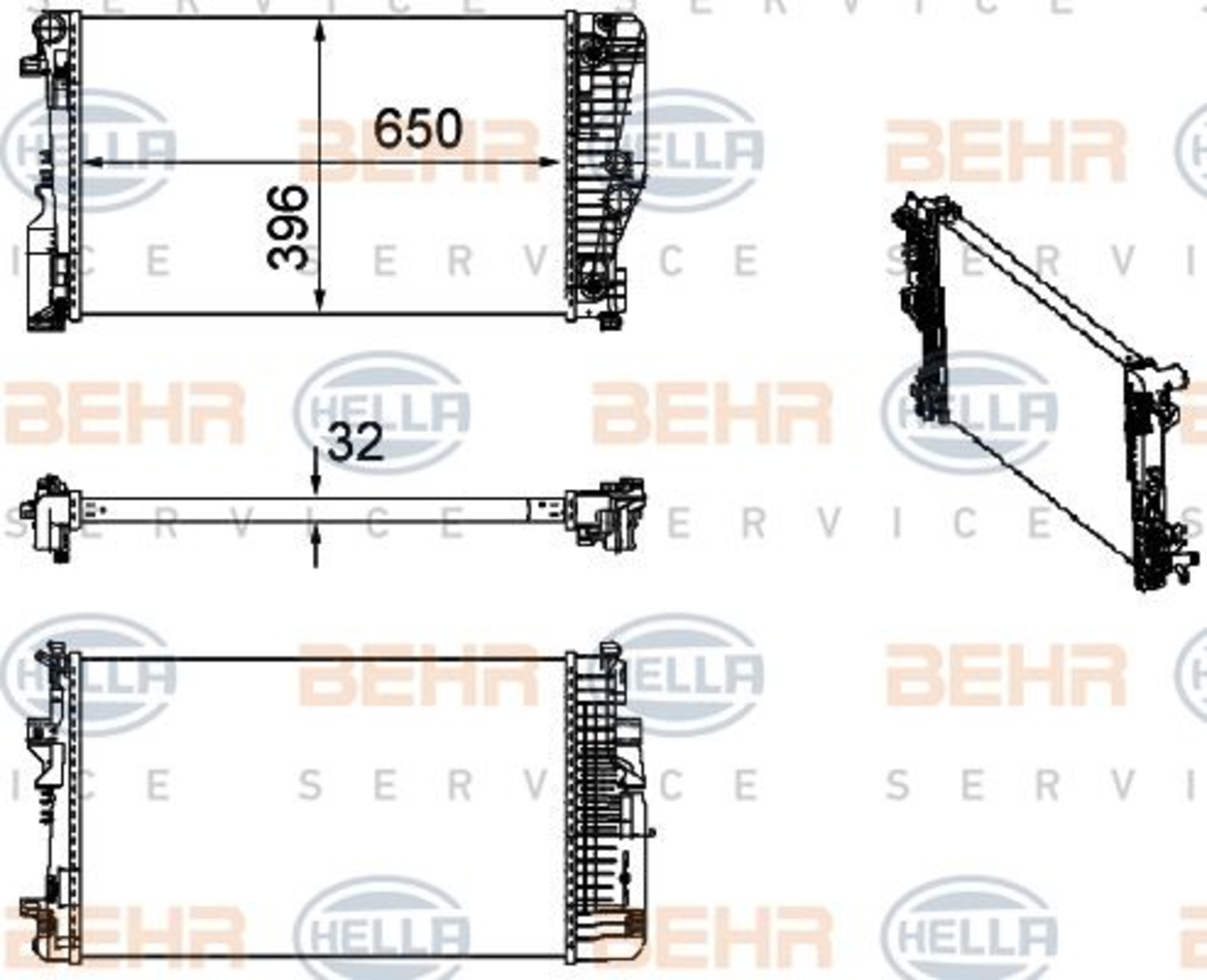 Radiator racire motor