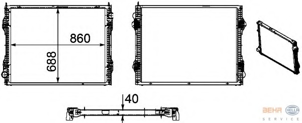 Radiator racire motor