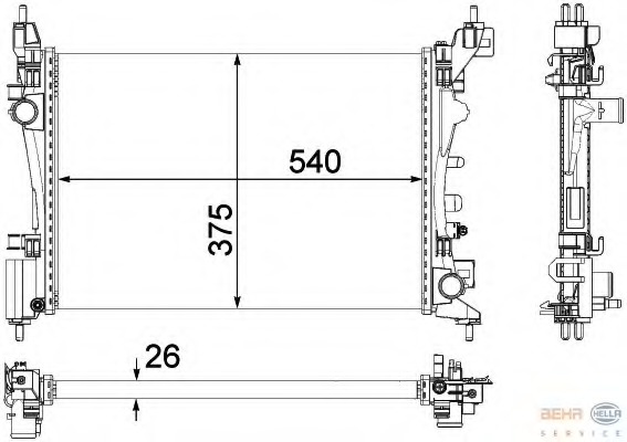 Radiator racire motor