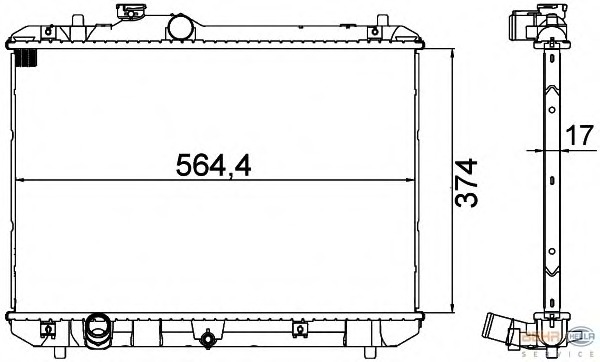 Radiator racire motor