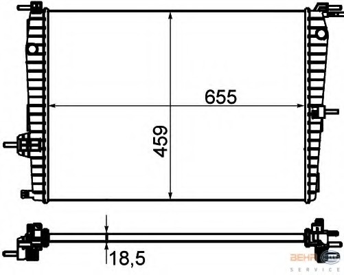 Radiator racire motor