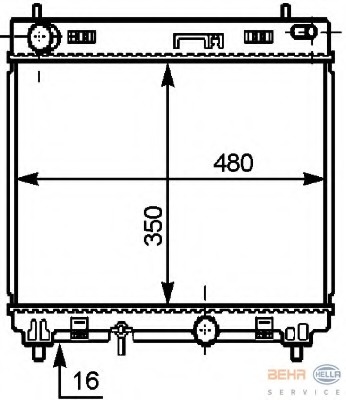 Radiator racire motor