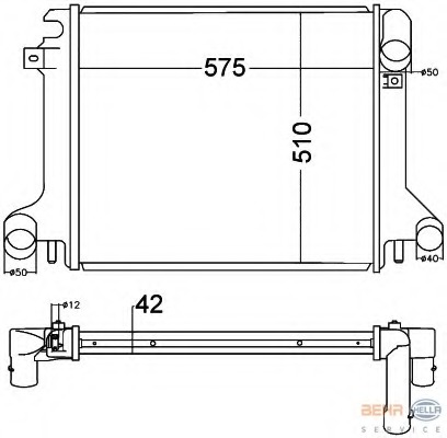 Radiator racire motor