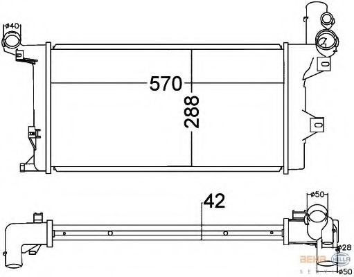 Radiator racire motor