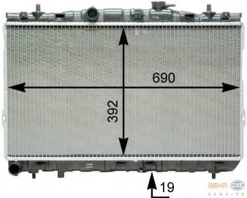 Radiator racire motor