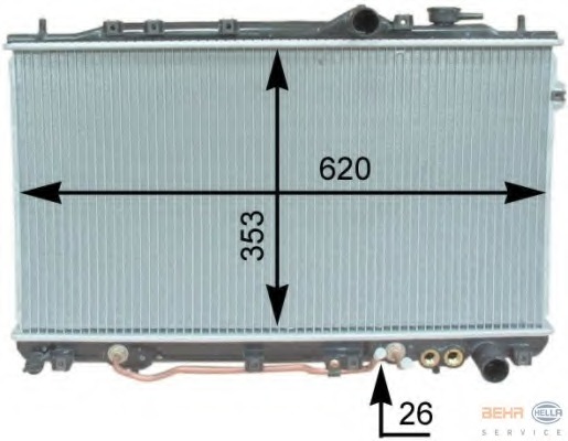 Radiator racire motor