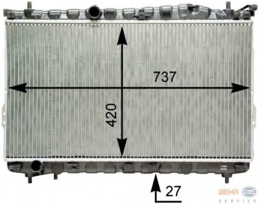 Radiator racire motor