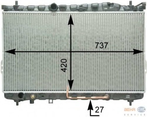 Radiator racire motor