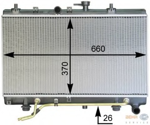 Radiator racire motor