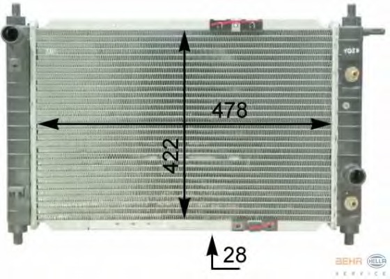 Radiator racire motor