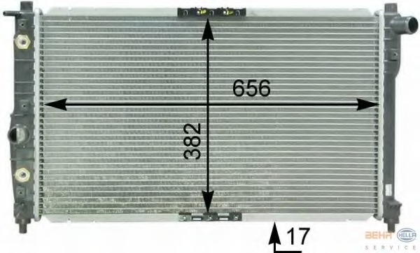 Radiator racire motor