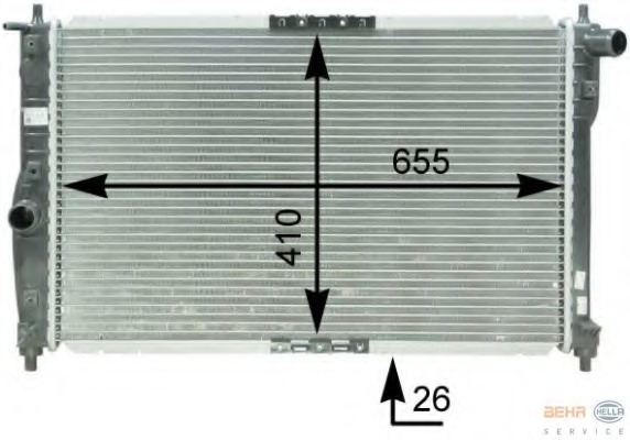 Radiator racire motor