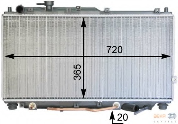 Radiator racire motor