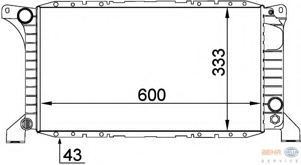 Radiator racire motor