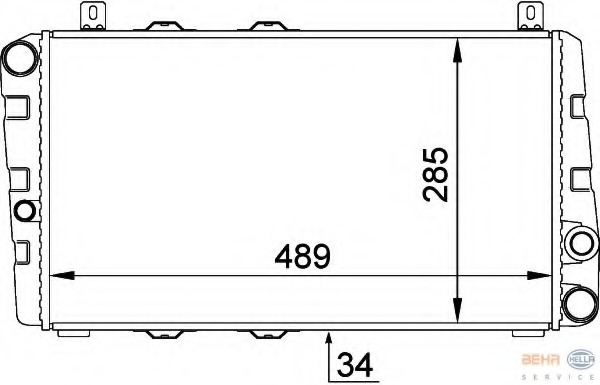 Radiator racire motor