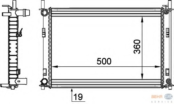 Radiator racire motor