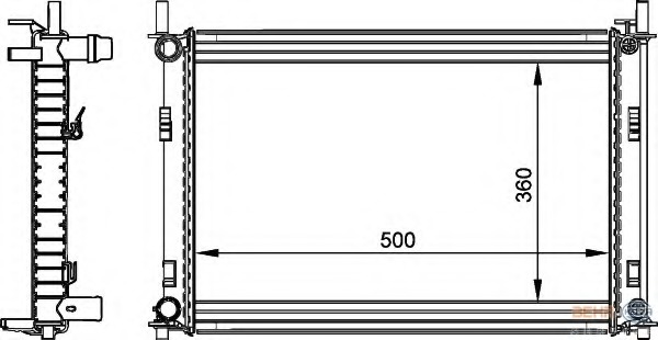 Radiator racire motor