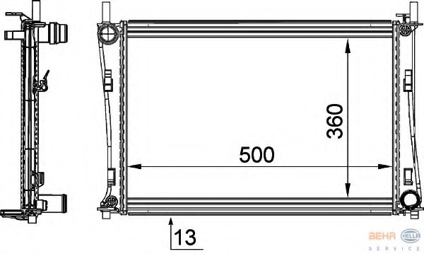 Radiator racire motor