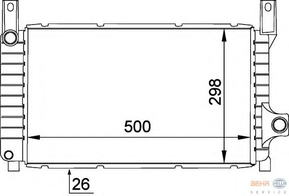 Radiator racire motor