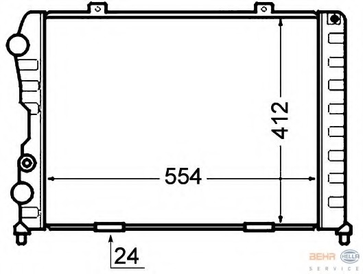 Radiator racire motor