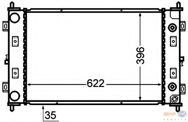 Radiator racire motor