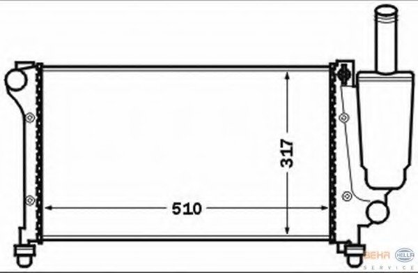 Radiator racire motor