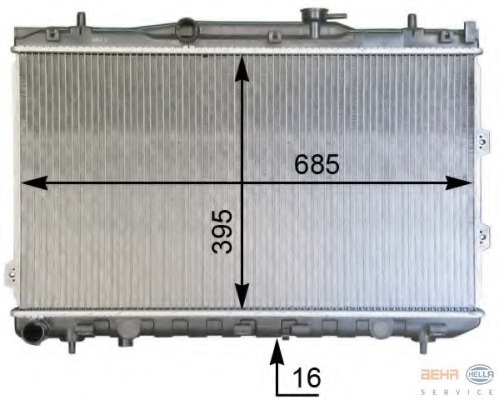 Radiator racire motor