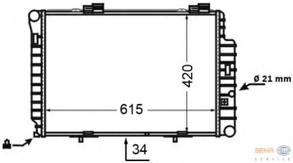 Radiator racire motor