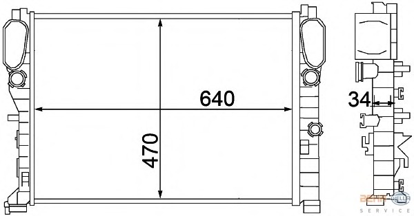 Radiator racire motor