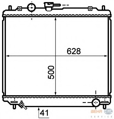 Radiator racire motor