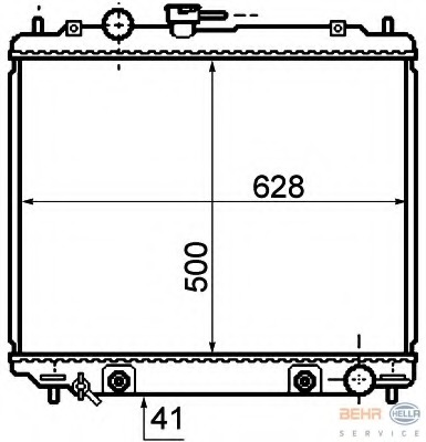 Radiator racire motor