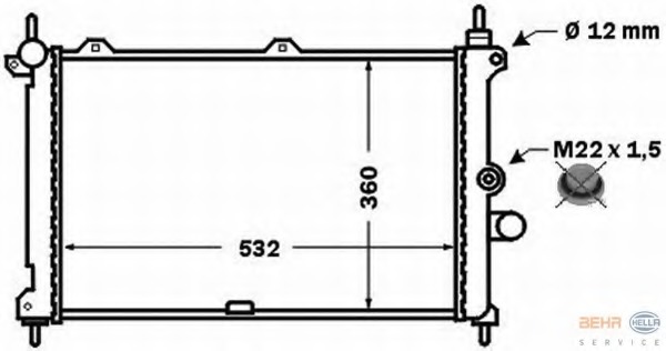 Radiator racire motor