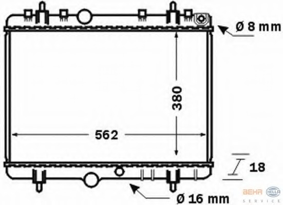 Radiator racire motor