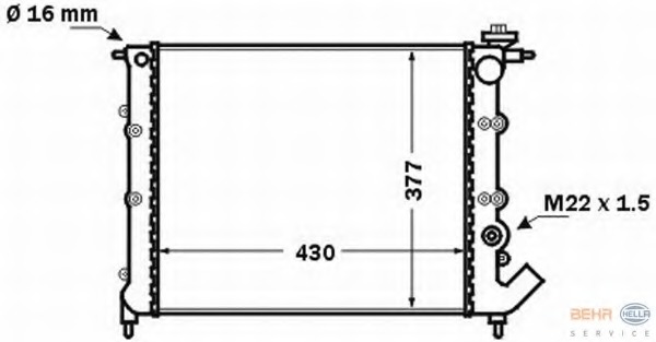 Radiator racire motor